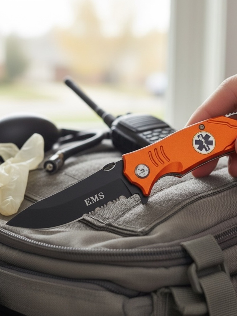 EMT EMS Paramedic 3-in-1 Military Tactical Rescue Knife with Seatbelt